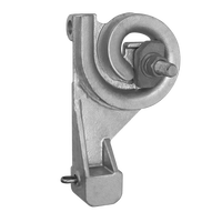 Collier de serrage à vis galvanisé à chaud, collier de serrage à extrémité en acier forgé pour matériel de ligne de distribution électrique aérienne