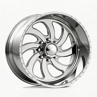Rines Forjados Pulidos Personalizados de Perfil Profundo 20X14 28X12 30X14 26X14 28X16 con 8X180 8X170 para Chevy Silverado 2500