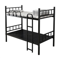 Lit superposé avec structure métallique, lit double pour dortoir, pour étudiants et personnel - Design minimaliste moderne personnalisable, robuste et stable