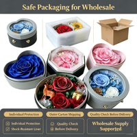 Boîte Cadeau de Roses Éternelles Faite à la Main, Longue Durée (3-5 Ans) – Idéale pour Maman, Petite Amie, Fête des Mères, Remise de Diplôme, Saint-Valentin, Nouvel An, Thanksgiving