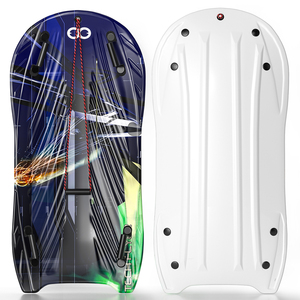 Woowove OEM Mousse de snowboard 48 ''HDPE Traîneau à neige en plastique de haute qualité avec 2 poignées et corde de traction pour enfants et adultes - Product Image 3
