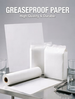 Papier sulfurisé sans PFAS ni PFOA, 35-50 g/m², double face, enduit de silicone, sans danger pour les aliments, recyclable, résistant à l'huile, papier d'emballage