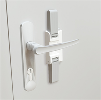 Verrouillage de porte à levier pour enfants Conception à l'épreuve des bébés pour enfants Poignées de sécurité Loquets adhésifs sans perçage pour armoire, fenêtres Installation facile