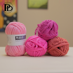 Bán Buôn Trung Quốc Nhà Sản Xuất Dyeable Spaghetti Vải Túi <span class=keywords><strong>Polyester</strong></span> Kết Cấu Crochet T-shirt T Áo Sơ Mi Sợi Để Bán - Product Image 3