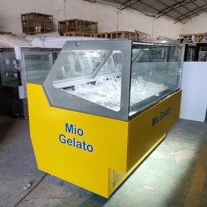 Congélateur de table à température unique pour gelato, <span class=keywords><strong>vitrine</strong></span> de congélation par lots de 16 bacs pour crème glacée et gelato - Product Image 1