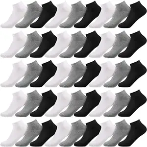 YL Socks Men's Customized Logo Socks Cheap Soft Cotton Ankle Custom Men Summer Socks