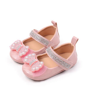 Chaussures pour bébé fille, charmantes, douces, avec strass, légères, élégantes, tendance, scintillantes, Mary Jane, nœud papillon, précieuses, chaussures de princesse - Product Image 4