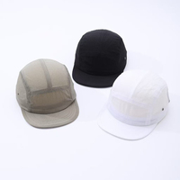 Casquette de baseball pour sports de plein air, respirante, en maille, séchage rapide, pour camping, randonnée, course à pied, unisexe, unie, 5 panneaux