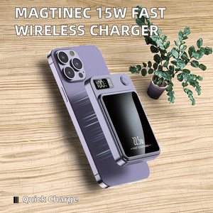 2025 nueva llegada 20000mAh Mini banco de energía magnético inalámbrico 22,5 W carga rápida tipo C entrada Paquete de batería portátil para <span class=keywords><strong>iPhone</strong></span> - Product Image 2