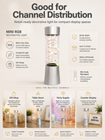 Lampe décorative moderne en tube ABS à LED RGB miniatures, alimentée par piles, contrôle tactile, blanc chaud 3500K, cadeau pour bébés/enfants, vente en gros