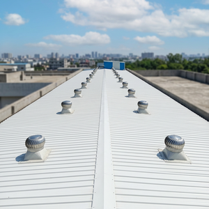 Ventilateur de toit à énergie éolienne, sans consommation d'énergie, 2700 CFM, pour une ventilation naturelle 24h/24 et 7j/7 dans les usines et entrepôts - Product Image 3