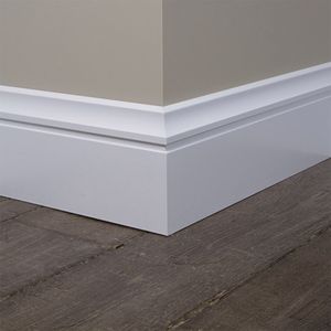 Embellecedor de madera al por mayor para enmarcar cuadros, azulejos de porcelana, zócalo de madera imprimado <span class=keywords><strong>blanco</strong></span> - Product Image 5