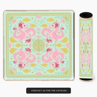 Tapis de mahjong américain antidérapant en caoutchouc naturel de haute qualité, 31,5 pouces, idéal pour un cadeau de vacances