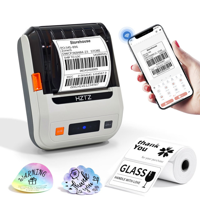 Wholesale OEM 2inch 58mm Wireless Handheld Thermal Label Printer for 203dpi Mini Design in Stock with Free APP