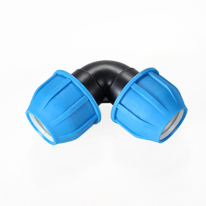 Conector de Codo de Conexión Rápida PE de 1 Pulgada, Junta de Plástico para Manguera de Jardín - Product Image 1