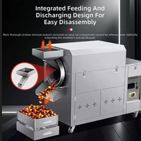 Machine à torréfier commerciale KR-RM50 pour maïs, cacahuètes, châtaignes, torréfacteur de noix grande capacité pour usage professionnel, chauffage électrique
