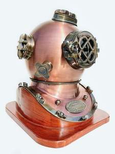 Casco DE BUCEO náutico antiguo, casco decorativo de latón, venta al por mayor, casco de buceo de cobre y latón hecho a mano, Boston - Product Image 5