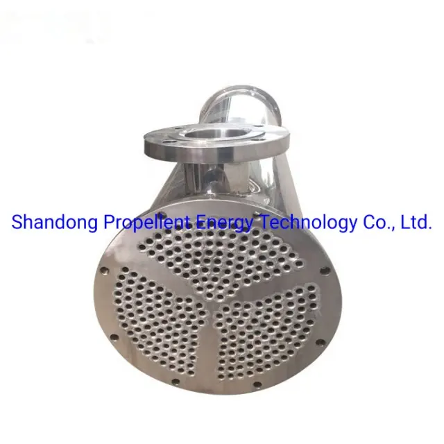 Sanitary SS316 shell and tube heat exchanger for cooling milk