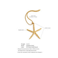 Collier chaîne minimaliste élégant d'été JINYOU 5208, bijoux en acier inoxydable, pendentif étoile de mer, boucles d'oreilles pour femmes