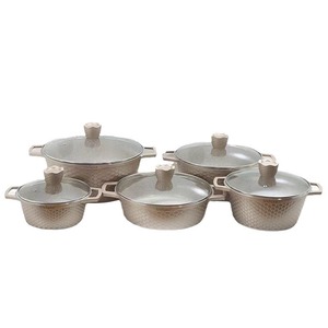 Batterie de Cuisine 12 Pièces Écailles de <span class=keywords><strong>Dragon</strong></span> en Aluminium Non Adhésive, Ensemble Marmite à Soupe et Mijoteuse Ménagère, Cadeau, Ustensiles de Cuisine Très Vendus - Product Image 5