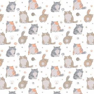 Juego de Funda de Edredón 100% Algodón Diseño Gatti Cama Queen 200x200 Cm - Product Image 2