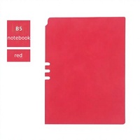 Carnet à feuilles mobiles B5 personnalisable, relié à fil, en cuir PU, pour bureau et affaires, format A5 détachable, couverture rigide extra-épaisse