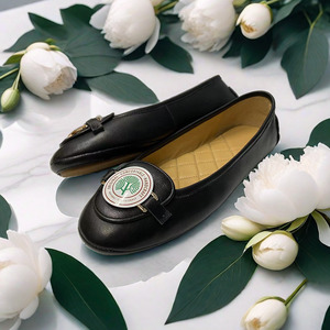 Scarpe basse con suole a scacchi comode da donna con pelle di agnello in pelle di <span class=keywords><strong>ballerina</strong></span> mocassini da barca da donna ballet scarpe taglie forti da esterno - Product Image 2