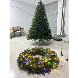 Arbre de Noël commercial d'extérieur 3m 4m, résistant aux UV, imperméable, grand arbre de Noël artificiel ignifuge pour place publique, toit - Product Image 2