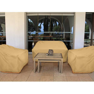 Housse de canapé double en tissu Oxford imperméable 210D, housse de banc et de chaise en polyester anti-poussière pour meubles de patio - Product Image 2