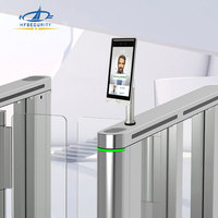 HFSecurity RA08L Econômico 8 polegadas Face Time Clock Fingerprint Atendimento Sistema com software de gerenciamento pronto