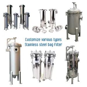 Customized 304 316 316L Stainless Steel Metal Bag Filter Industrial Filtration Filter Multi PE PP Single Bag Filters