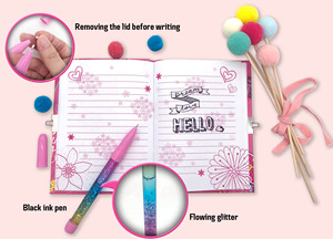 Tùy Chỉnh Trở Lại Trường Học Trẻ Em Món Quà Dễ Thương Kit Khóa Nhật ký Văn Phòng Phẩm Thiết Lập Bán Buôn Cho Các Trường Học Cung Cấp - Product Image 5