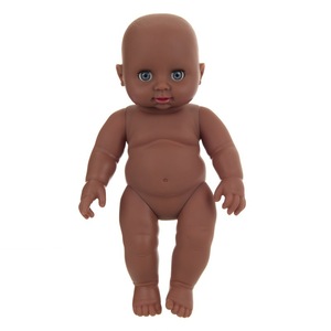 Muñeca Africana Negra de Vinilo de 30 cm, Simulación de Bebé Recién Nacido, Juguete Educativo Temprano para Padres e Hijos - Product Image 3