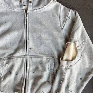 Set Personalizzato di Felpa con Cappuccio e Pantaloncini in Cotone 100% Unisex, Tuta Sportiva Lavorata a Maglia Stile Hip Hop, <span class=keywords><strong>Completo</strong></span> Casual Oversize per <span class=keywords><strong>Uomo</strong></span> - Product Image 3