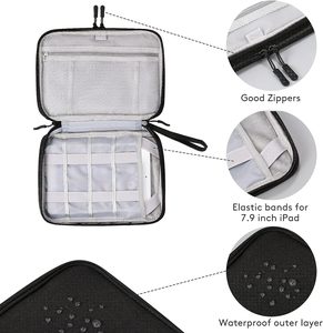 Échantillon gratuit Sac de rangement de voyage pas cher Étui étanche Double couche Organiser les câbles électroniques Chargeur Banque d'alimentation Téléphone - Product Image 2