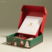 Boîtes d'emballage personnalisées écologiques avec pelliculage mat - Boîtes de présentation pour la vente au détail - Emballage en mousse / Boîtes cadeaux de Noël