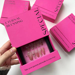 กล่องของขวัญกระดาษแข็งรีไซเคิลรักษ์โลกสำหรับใส่สร้อยข้อมือ แหวน เครื่องประดับ บรรจุภัณฑ์กระดาษแข็งเคลือบด้าน ปั๊มนูน สำหรับเครื่องสำอาง - Product Image 2