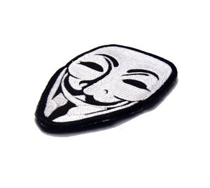 Patch brodé en tissu durable, motif visage de personnage de <span class=keywords><strong>film</strong></span> 'V' de 'Vengeance', pour masque tactique, sacs, chapeaux, vestes, DIY - Product Image 6