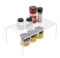Organisateur de placard de cuisine, étagère de rangement pour congélateur en fil métallique, gain de place, écologique, antirouille, pour assiettes et plats