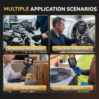 Outil d'inspection automobile THINKCAR ES501, caméra d'inspection, endoscope, sonde flexible de 1,5 m, étanche IP67, 1080P HD, endoscope industriel