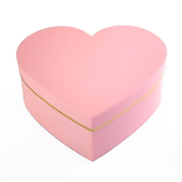 Boîtes à fleurs en forme de cœur recyclables de luxe, boîtes rigides en forme de cœur pour chocolats, bijoux, cadeaux, roses