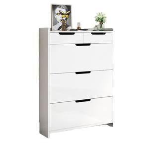 حذاء تخزين أبيض بتصميم حديث قابل للطي مع أثاث غرفة المعيشة خشبي متعدد الطبقات - Product Image 3