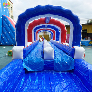 <span class=keywords><strong>Toboggan</strong></span> aquatique <span class=keywords><strong>gonflable</strong></span> géant de 50 m de long, fabriqué aux États-Unis, avec piscine pour enfants ou adultes - Product Image 6