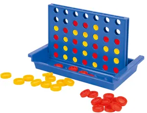 Kid 's Classic Brain Training Board Game with Chips Connect 4 in a Row Game Plastic Play family game Line Up 4