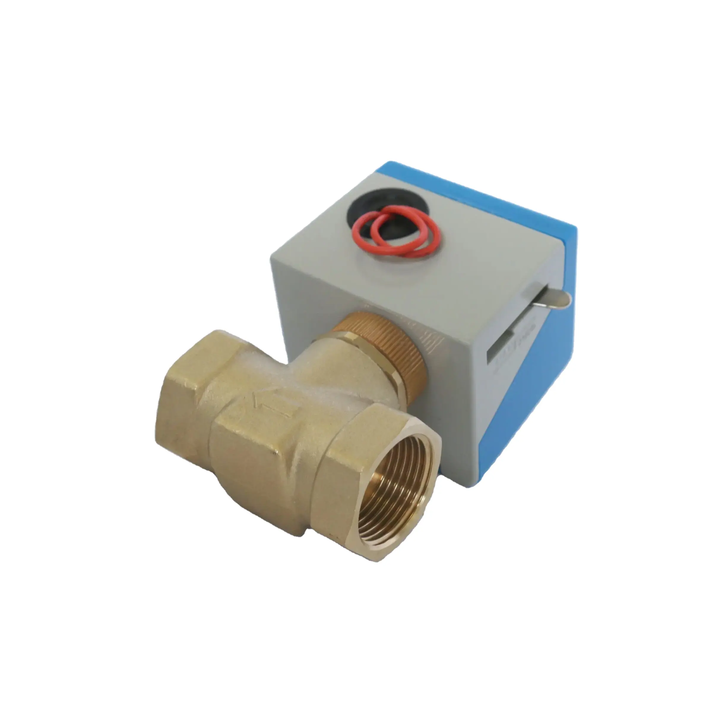 Sixi Valve Factory Production 2 Way Electric Stop Valve For Water Flow Regulation Cut-off DN25 220VAC 24VAC 110VAC