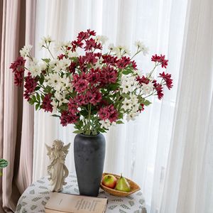Bouquet de fleurs artificielles CallaFloral blanc, rouge, rose, décoration de mariage et de maison, style INS, tissu tissé artistique - Product Image 1