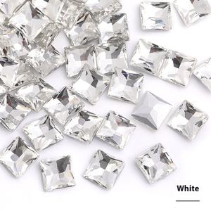 Vuông Kim Cương Hình Bất Bạc Mạ Kính Dưới Kẹp Tóc Giày Phụ Kiện Quần Áo Đáy Chỉ Thân Thiện Với Môi Thạch - Product Image 6