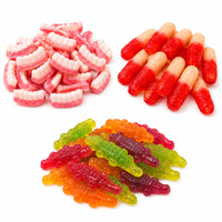 Bonbons gélifiés en forme de dents aux fruits mélangés, saveur sucré-acide, doux, halal, vente en gros, personnalisés, OEM, ODM, marque privée, TK, en vrac
