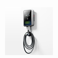 Chargeur de véhicule électrique mural d'occasion de type 2, 22 kW, 32 A, avec application RFID et prise européenne de niveau 2 IEC 62196-2