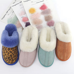 Chaussures d'extérieur chaudes <span class=keywords><strong>et</strong></span> douces <span class=keywords><strong>en</strong></span> <span class=keywords><strong>cuir</strong></span> véritable antidérapantes <span class=keywords><strong>en</strong></span> fourrure de mouton pour femme, idéales pour l'hiver, l'automne <span class=keywords><strong>et</strong></span> le printemps - Product Image 3